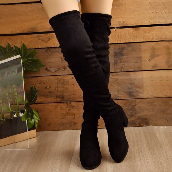 Charlotte Russe Shoes - Charlotte Russe Over-The-Knee Black Boots